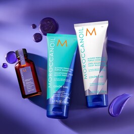 Tratamento Moroccanoil Violet - para cabelos loiros, com madeixas ou grisalhos