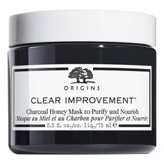 Clear Improvement Charcoal Honey Mask - Máscara Facial de Mel e Carvão, ORIGINS