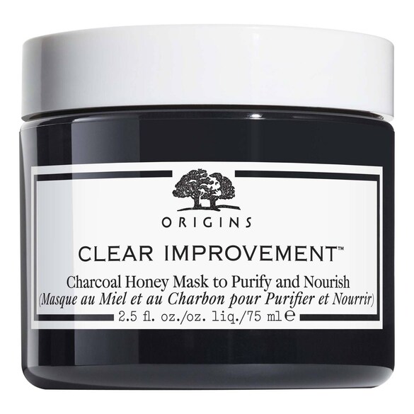 Clear Improvement Charcoal Honey Mask - Máscara Facial de Mel e Carvão, ORIGINS