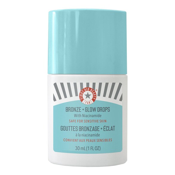 Bronze + Glow Drop - Gotas bronzeadoras + Luminosidade com Niacinamida, First Aid Beauty