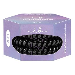 Slim Premium - True Black - Elásticos de Cabelo