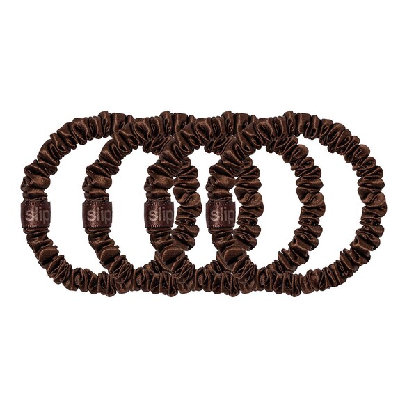 Pure Silk Skinny Scrunchies - Elásticos de Cabelo, Slip
