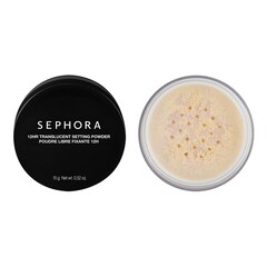 Pó solto fixante 12 horas - Pó solto transparente matificante de longa duração, Sephora Collection