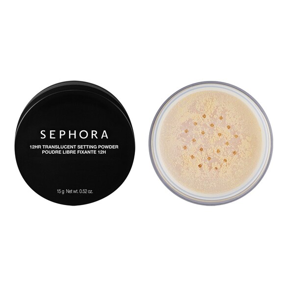 Pó solto fixante 12 horas - Pó solto transparente matificante de longa duração, Sephora Collection