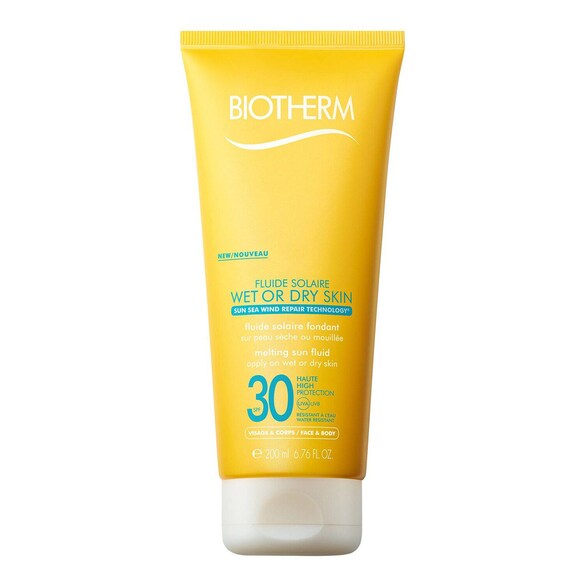 Fluide Solaire Pele Molhada ou Seca, BIOTHERM