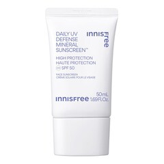 Creme solar diário mineral para o rosto - Proteção solar UVA / UVB SPF 50, Innisfree