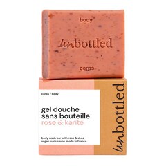 Gel de duche sem garrafa Rosa & Karité - Sabão com pH neutro, Unbottled