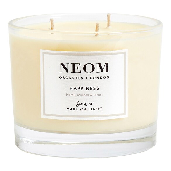 Happiness 3 Wick - Vela Perfumada, Neom Organics London