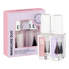Kit Duo de Manicura - Top coat e Base protetora, Sephora Collection