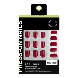 Kit unhas postiças reutilizáveis, Patchs autocolantes, Efeito Gel, Resultado Pro
