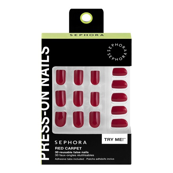 Kit unhas postiças reutilizáveis, Patchs autocolantes, Efeito Gel, Resultado Pro, Sephora Collection
