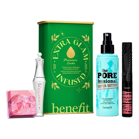 Extra Glam Infused - Kit de Maquilhagem de Natal, Benefit Cosmetics