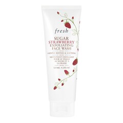 Sugar Strawberry Face Wash - Produto de limpeza esfoliante de morango e açúcar, Fresh