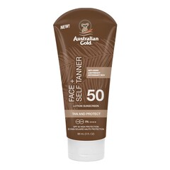 SPF 50 FACE WITH SELF TANNER Proteção solar, Australian Gold
