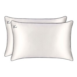 Pure Silk Queen Pillowcase Just Married- Capas de Almofada