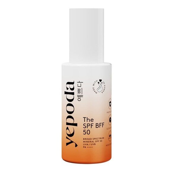 The SPF BFF (50) – Creme solar mineral com cor UVA/UVB FPS 50 PA+++, YEPODA