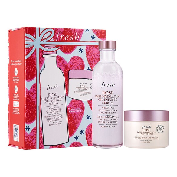 Routine de soins hydratant à la rose - Coffret Tratamento Rosto, FRESH