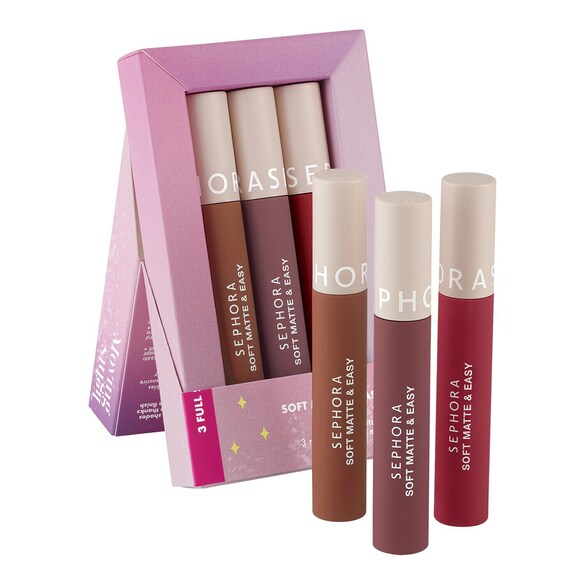 Moving Lights- Kit De 3 Batons Mate Suave Soft Matte & Easy, Sephora Collection
