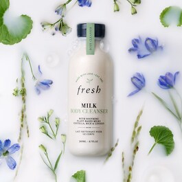 Milk Body Cleanser - Produto de limpeza corporal hidratante com leite vegetal