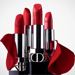 Rouge Dior - Recarga batom - Acabamento acetinado, mate, metalizado e aveludado