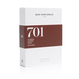 Eau de Parfum 701:  Eucalyptus, coriander, cypress