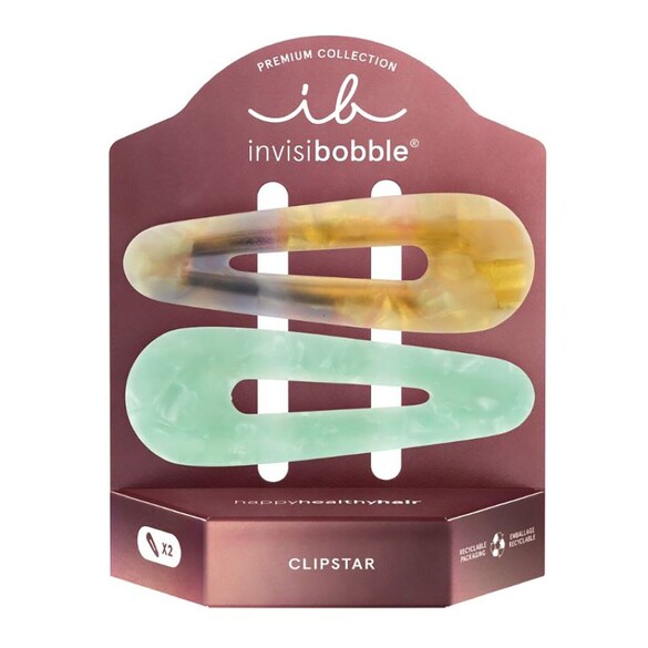 CLIPSTAR PREMIUM Rainbow Carousel - Ganchos para o cabelo, Invisibobble
