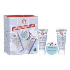 Kit de rotina pele sensível - Limpa, esfolia e hidrata, First Aid Beauty