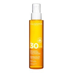 Huile Solaire Embelissante Haute Protection SPF 30 - Protetores solares, Clarins