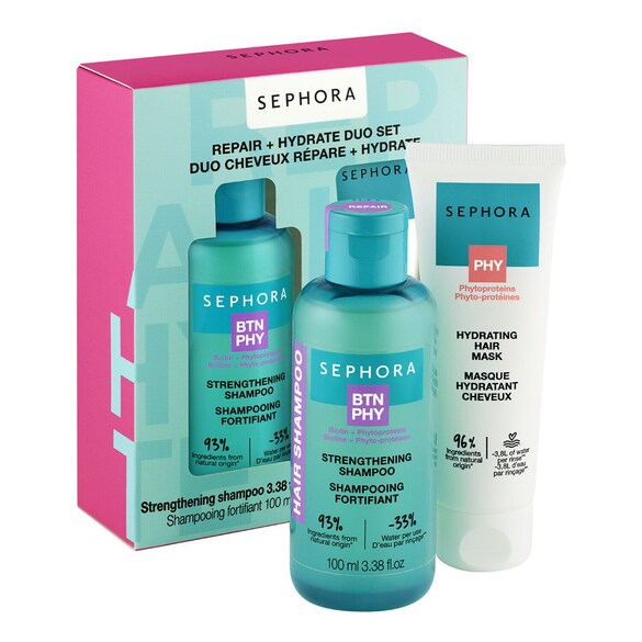 Duo cheveux répare + hydrate -  Coffret Cuidados de Cabelo, Sephora Collection