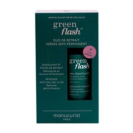 Kit Pinces et Dissolvant Green Flash -  Coffret Tratamento