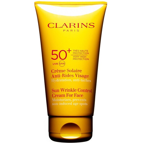 Crème Solaire Anti-Rides - Protetor Solar para Rosto UVB 50+ UVA, Clarins
