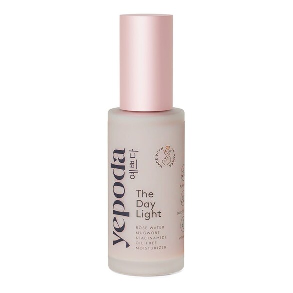 The Night Light – Creme hidratante sem óleo com água de rosas e niacinamida, YEPODA
