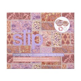 Set Soirée Pyjama Boteh - Coffret Máscara em Pura Seda e Conjunto de elásticos