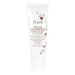Sugar Strawberry Face Wash - Produto de limpeza esfoliante de morango e açúcar, Fresh