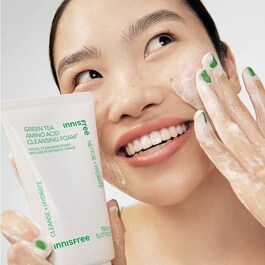 Espuma de Limpeza Facial com Chá Verde e Aminoácidos - Produto de Limpeza Facial