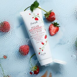 Sugar Strawberry Face Wash - Produto de limpeza exfoliante de morango e açúcar