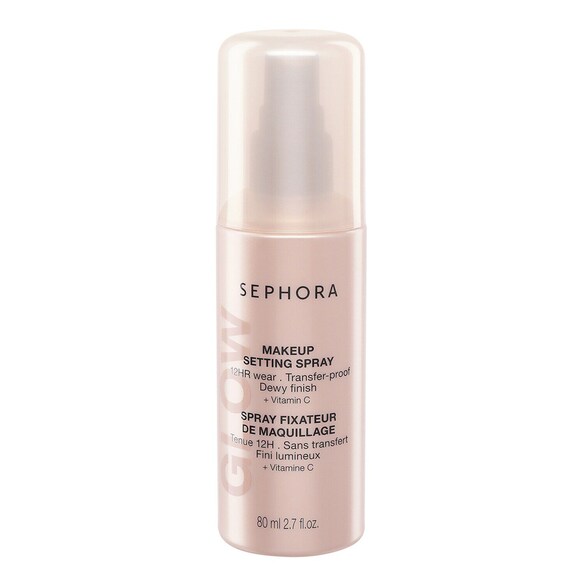 Fixador maquilhagem GLOW - Duração 12H, sem transferência, acabamento luminoso, Sephora Collection