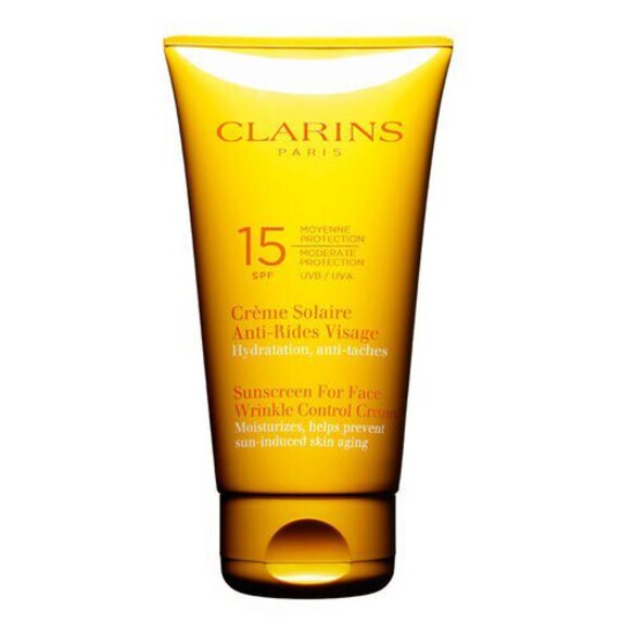 Crème Solaire Anti-Rides Visage - Moyenne Protection SPF 15, Clarins