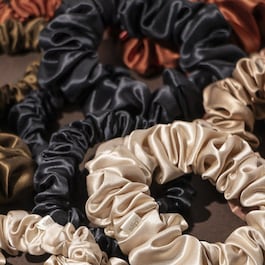 Back to basics - Elásticos Seda Pura Para cabelo castanho claro