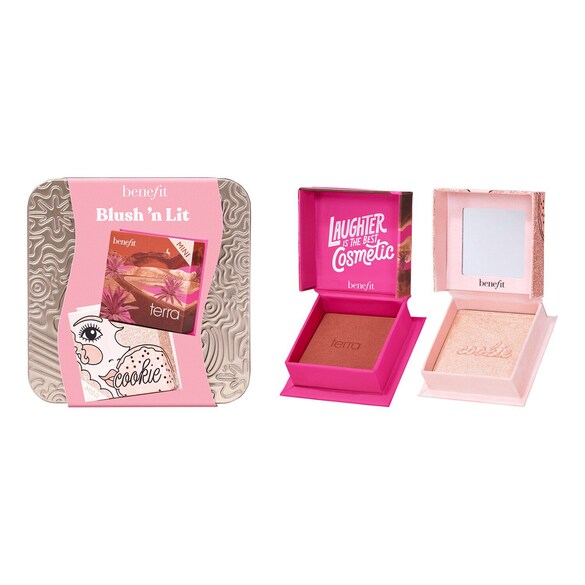 Blush 'n Lit - Coffret Mini blush & Iluminador, BENEFIT COSMETICS