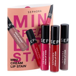 Mini Cream Lip Stain - Kit de 3 minibatons aveludados que não transferem