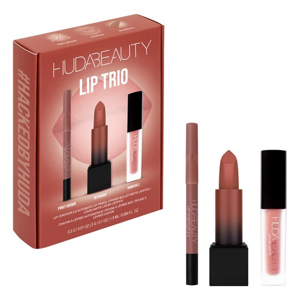 The Ultimate Lip Trio Set - Coffret Maquilhagem, HUDA BEAUTY