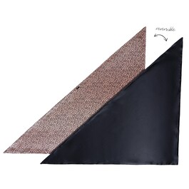 Pure Silk Hair Wrap Wild Leopard- Lenço