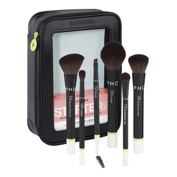 Conjunto de pincéis inicial - Aplicação intuitiva, acabamento perfeito, Sephora Collection