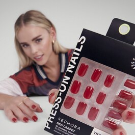 Kit unhas postiças reutilizáveis, Patchs autocolantes, Efeito Gel, Resultado Pro