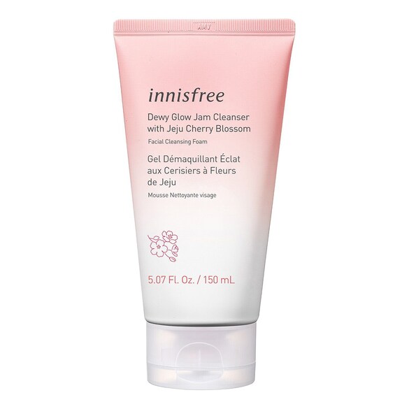 Dewy Glow Jam Cleanser with Jeju Cherry Blossom - Gel Limpeza Facial, INNISFREE