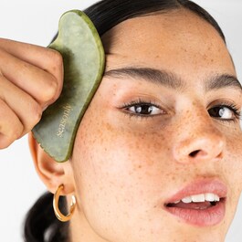 Gua Sha Jade - Acessório facial pedra de massagem