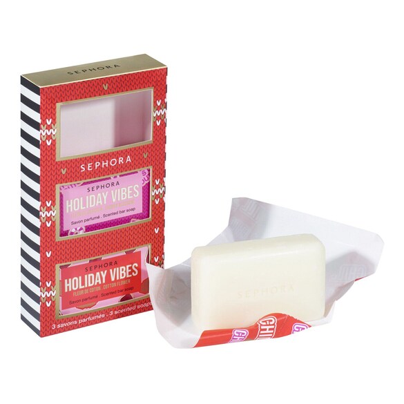 Kit 3 savons parfumés Holiday Vibes - 3 Sabonetes Sólidos, SEPHORA COLLECTION