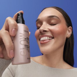 Fixador maquilhagem GLOW - Duração 12H, sem transferência, acabamento luminoso