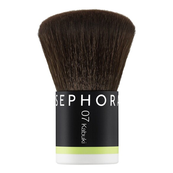 07 Pincel Kabuki - Aplicação intuitiva, acabamento perfeito, Sephora Collection